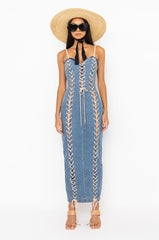 3 IS BETTER THAN 2 MAXI LACE UP DRESS