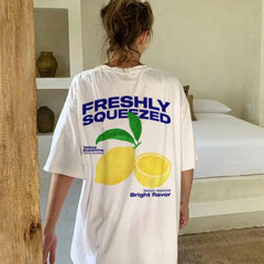 90s Retro Lemon Back Print T-shirt