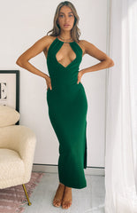 Blondie Midi Dress Emerald