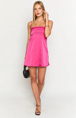 Chantell Hot Pink Mini Dress