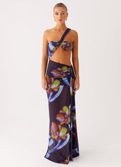 Costa Rica Maxi Dress - Dark Floral