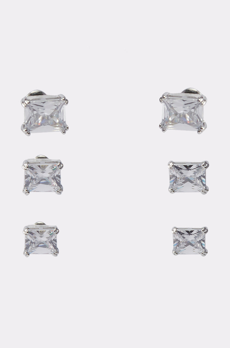3 PACK STUD EARRING