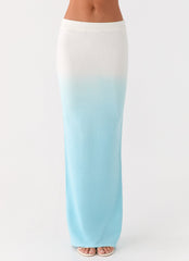 Deep Sea Kiss Maxi Skirt - Blue Ombre
