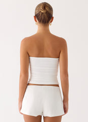 Doja Strapless Top - White