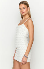 Este White Mini Dress