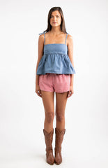 Ethel Blue Denim Top