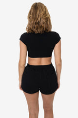 MWF314 - 10 oz. Mid-Weight Poly Cotton Fleece Short Shorts