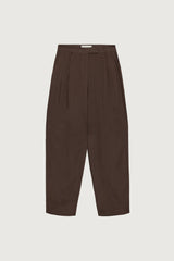 HIGH-RISE LINEN BLEND TROUSER