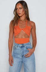 Scout Orange Crop Top