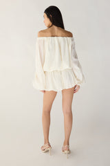 OFF THE SHOULDER TOP AND BALLOON SHORT SET