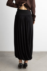 DRAPED MIDI SKIRT