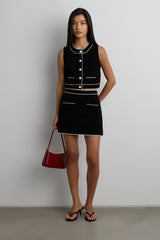 KNIT MINI SKIRT