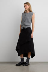 MOHAIR KNIT BUTTON FRONT SWEATER VEST