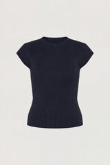 KNIT MOCKNECK TOP