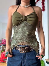 Forest Green Asymmetrical Crop Top