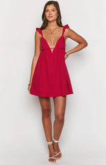 Tammie Red Mini Dress
