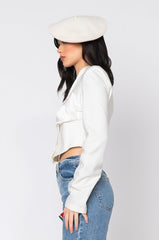 ACABELLA HALTER NECK TOP WHITE