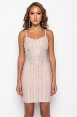 AIN'T WORRIED BANDAGE RHINESTONE MINI DRESS