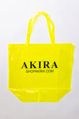 AKIRA PVC XXL SHOPPING BAG IN NEON YELLOW