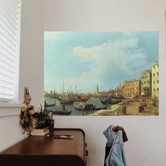 35x48 The Riva Degli Schiavoni Decal Installed by Desk