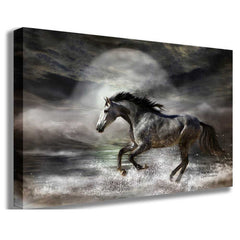 Wild As The Sea Canvas Printed | Wallhogs