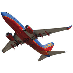 Southwest 737 Die-Cut Wall Decal Printed | Wallhogs