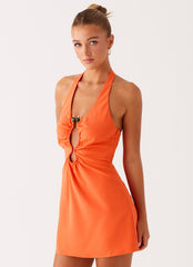 Coa Mini Dress - Tangerine