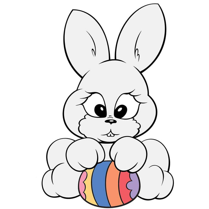 Bunny Wall Decal Printed and Die-Cut | Wallhogs
