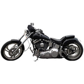 Black Fat Boy motorcycle die-cut wall decal printed | Wallhogs