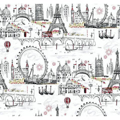 Inspired By Color "Novelty Euro Scenic" Wallpaper