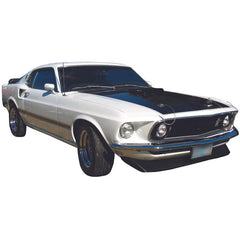 Mustang Fastback Wall Decal Printed | Wallhogs