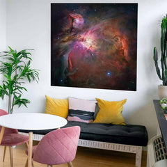 48x48 inch Orion Nebula Decal Installed in Apartment