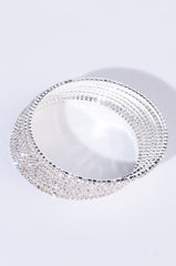 10 RHINESTONE MEMORY WIRE BANGLE