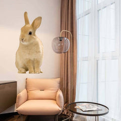 48 inch Sitting Bunny Wall Decal Installed in Reading Area