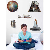 Space Pack 3 Wall Decals Installed | Wallhogs