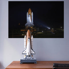16x24 inch Space Shuttle Transport Poster Installed Above Desk