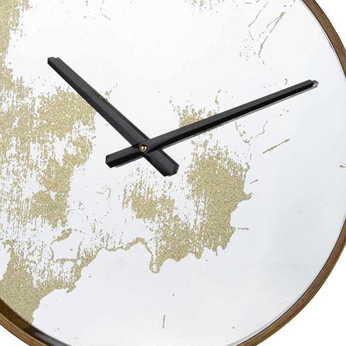 15" Gold Dust Modern Round Wall Clock