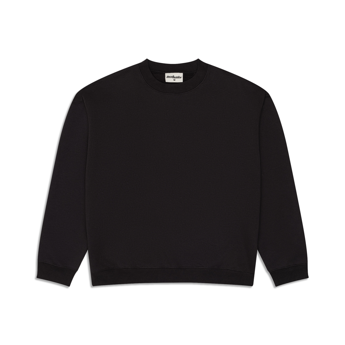350 GSM 'Black' Fleece Crewneck