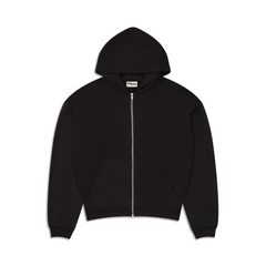 350 GSM 'Black' Zip-Up Hoodie