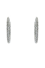 50MM BLING HOOP IN SILVER