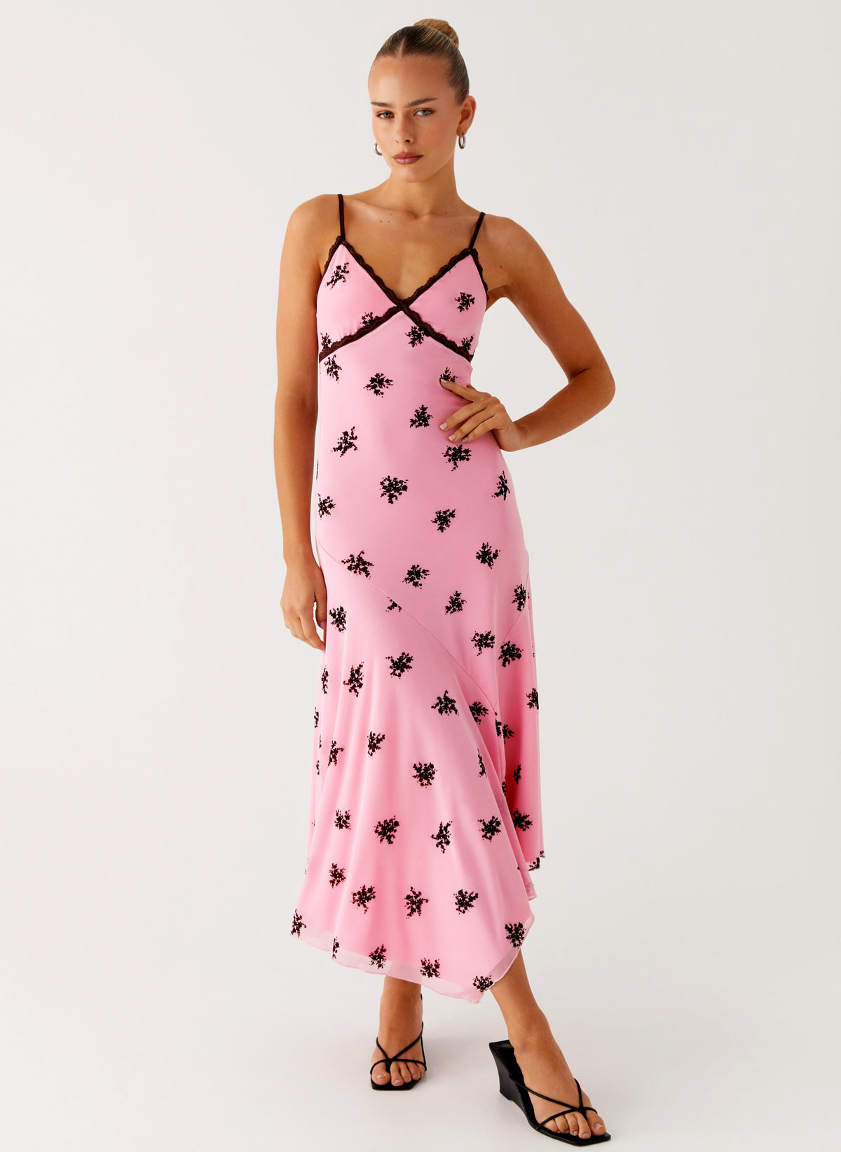 Amelia Midi Dress - Pink
