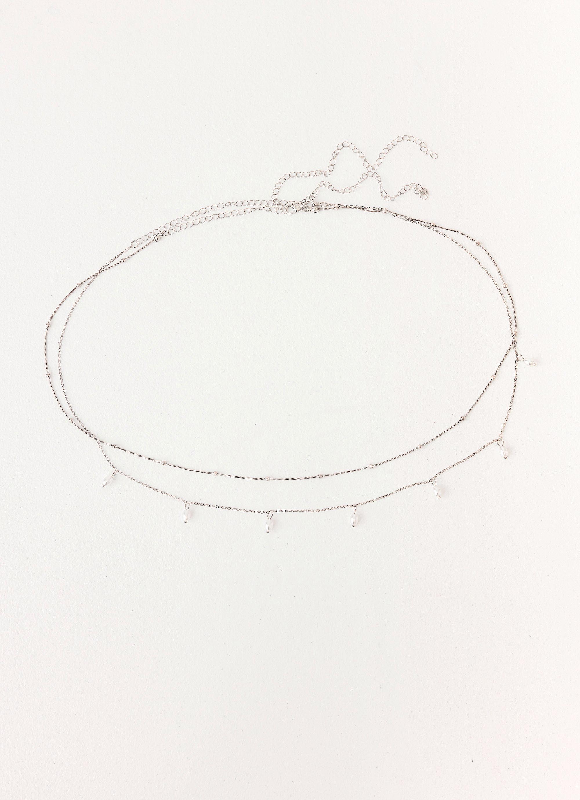 Blush Pearl Belly Chain - Silver
