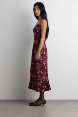 FLORAL PRINT MAXI DRESS