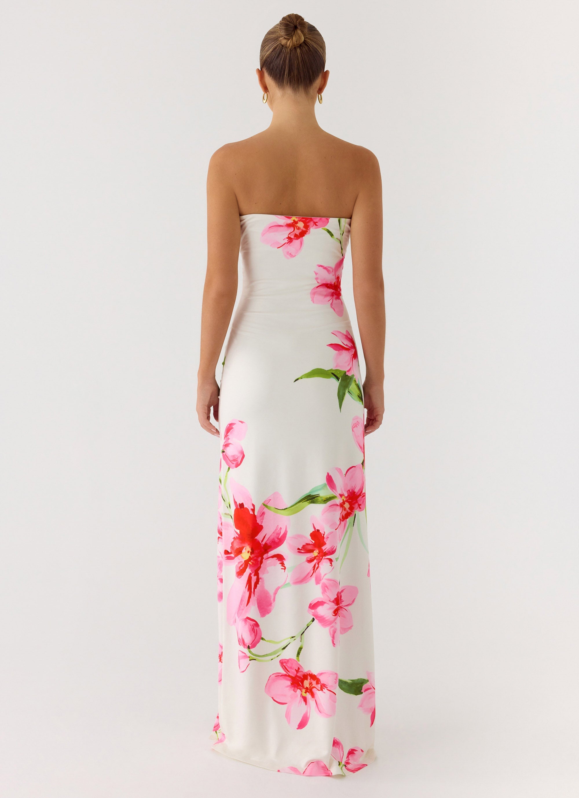 Erivo Strapless Maxi Dress - Ivory Reef