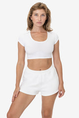 MWF314 - 10 oz. Mid-Weight Poly Cotton Fleece Short Shorts