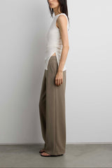 MID-RISE WIDE LEG PANT