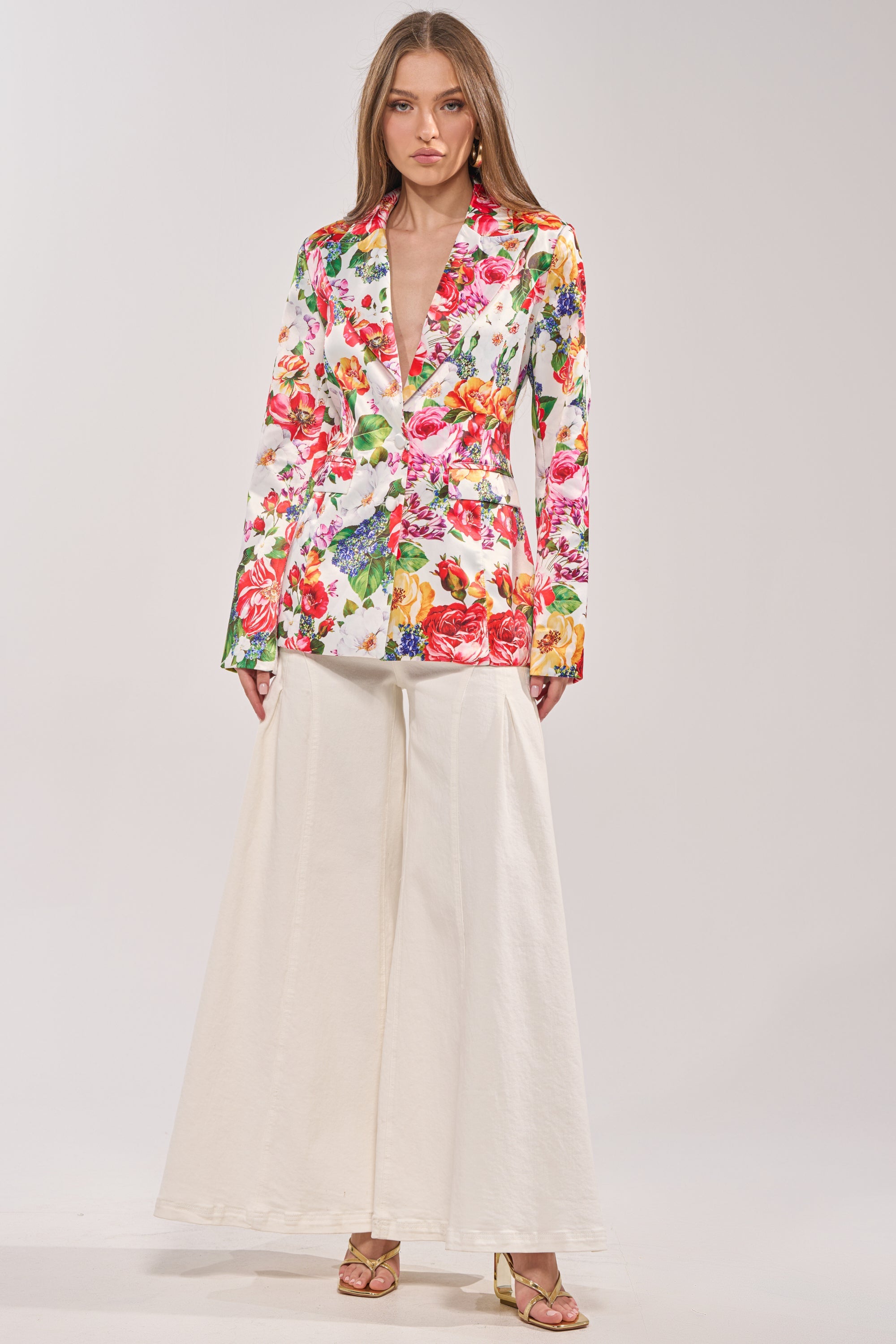 ALESSANDRA SATIN BLAZER