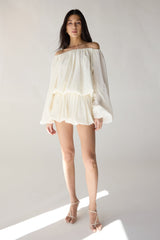 OFF THE SHOULDER TOP AND BALLOON SHORT SET