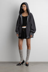 FLEECE STUDIO ZIP-UP HOODIE