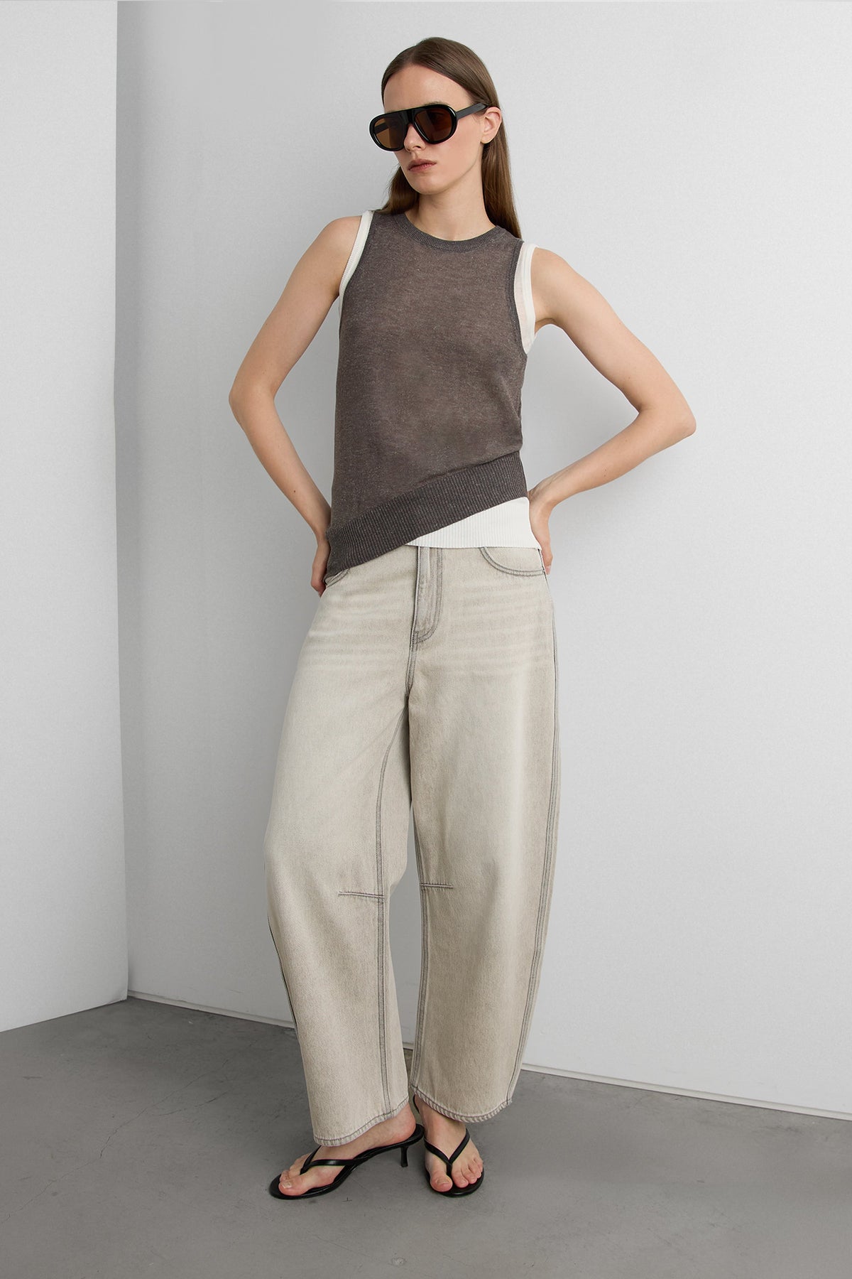 LAYERED CONTRAST TANK TOPS